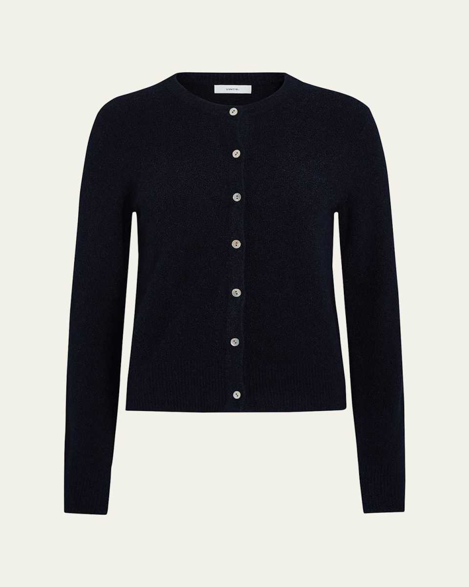Crewneck Bouclé Cardigan